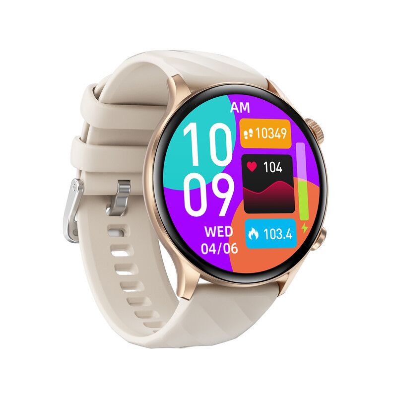 Смарт-часы ZW63 Bluetooth с круглым IPS-экраном, пульсометром и кислородом в крови