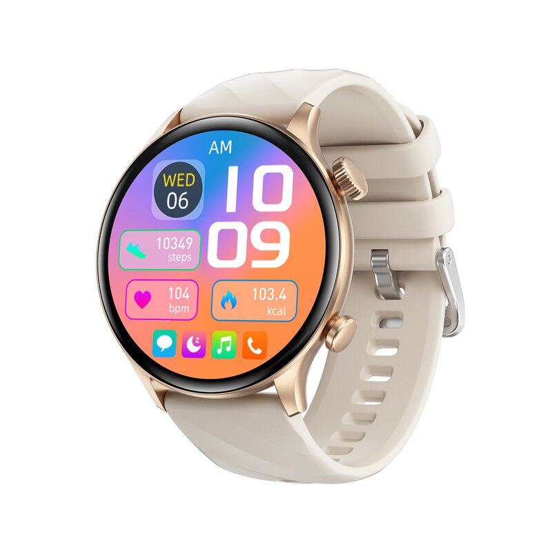 Смарт-часы ZW63 Bluetooth с круглым IPS-экраном, пульсометром и кислородом в крови