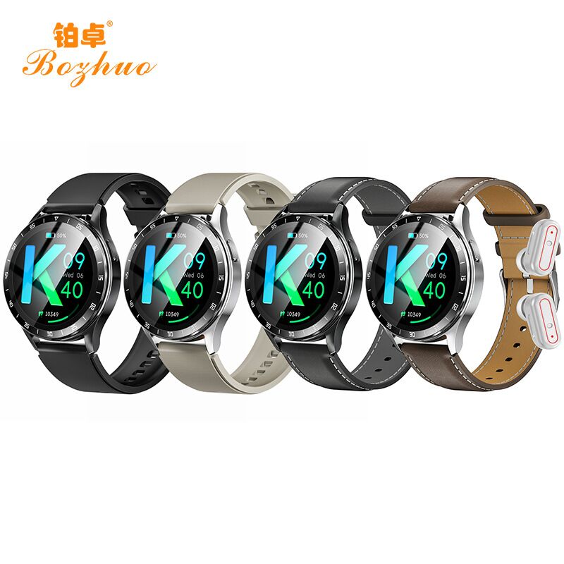 Смарт-часы BOZHUO X7 TWS 2-в-1 с Bluetooth-звонками, ультратонкий спортивный браслет
