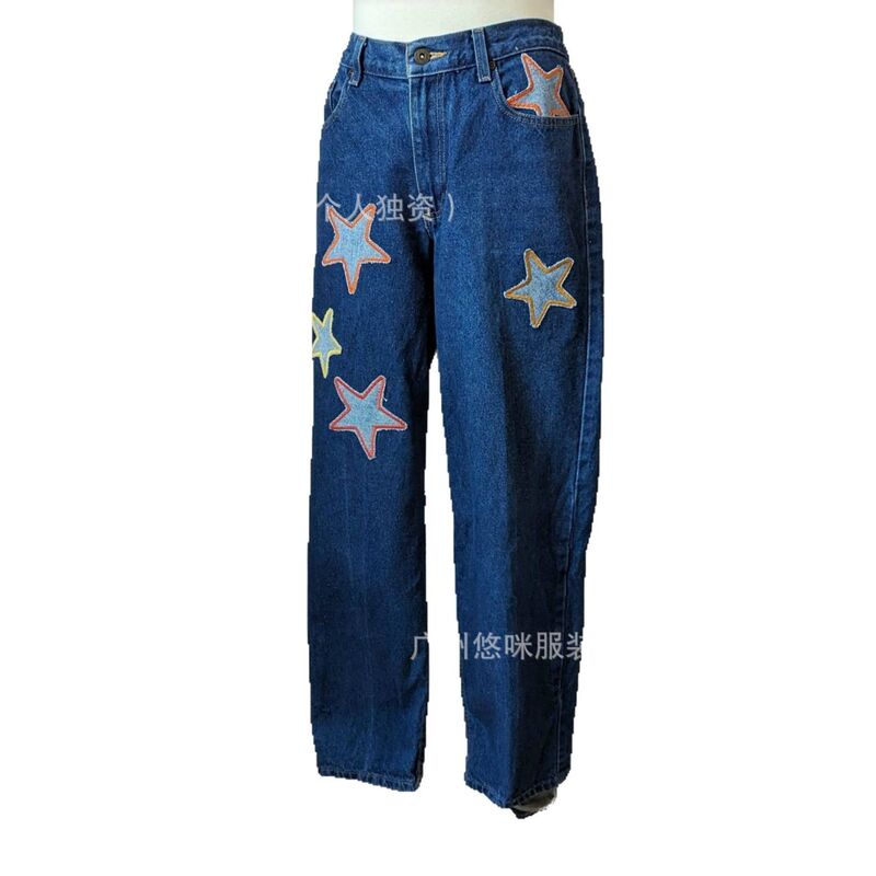Женские джинсы бойфренд свободного кроя, высокая талия, S–5XL