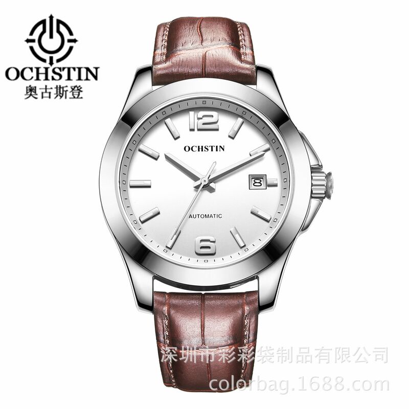 Мужские кварцевые часы OCHSTIN CA021A, прозрачная задняя крышка, календарь, 30 м