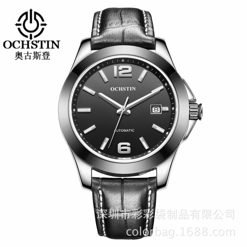 Мужские кварцевые часы OCHSTIN CA021A, прозрачная задняя крышка, календарь, 30 м