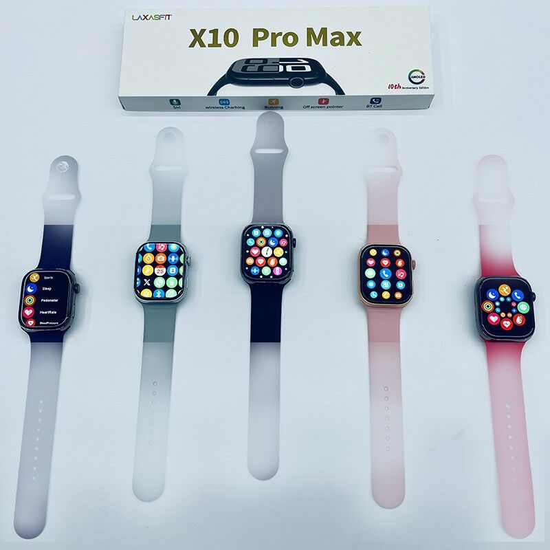 Смарт-часы Watch10 Max S10 с беспроводной зарядкой, NFC, Dynamic Island, двойная оплата