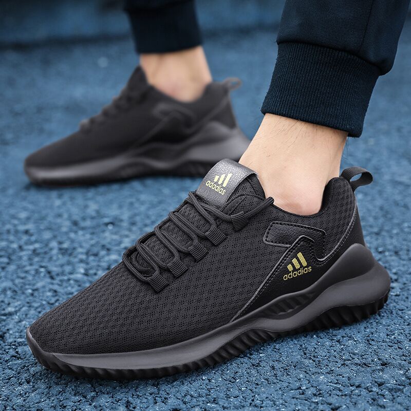 Мужские кроссовки в стиле Adidas, сетка, лёгкие, нескользящая подошва