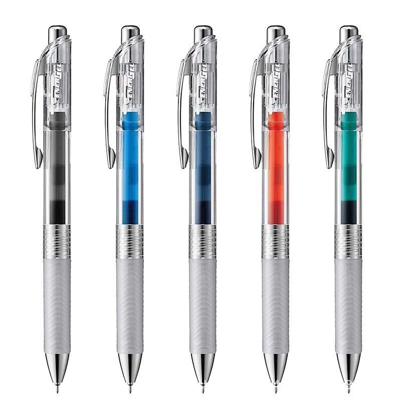 Гелевая ручка Pentel Energel BLN75 (Япония), быстросохнущие чернила, 0,5 мм, для ежедневника