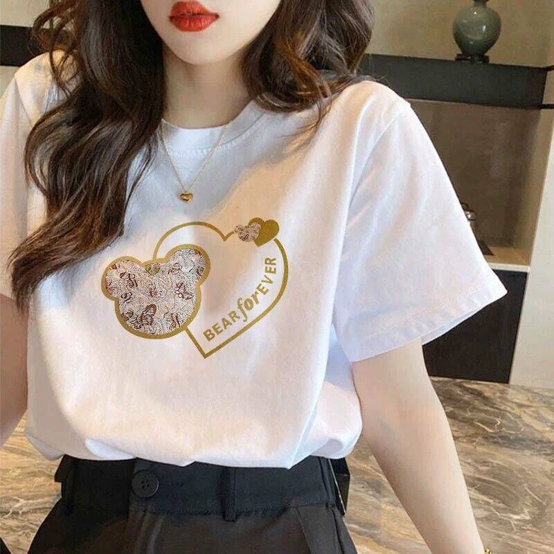 Женская футболка из хлопка Mianroufu, свободный крой, принт, S–3XL