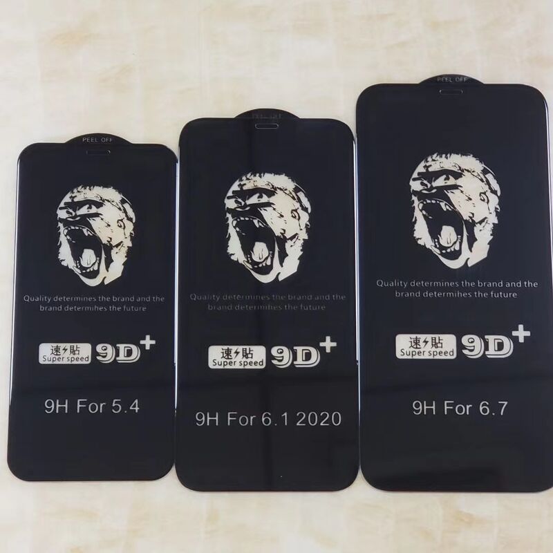 Тонкое защитное стекло 0,15 мм 9D+ для iPhone 6–17 Pro Max