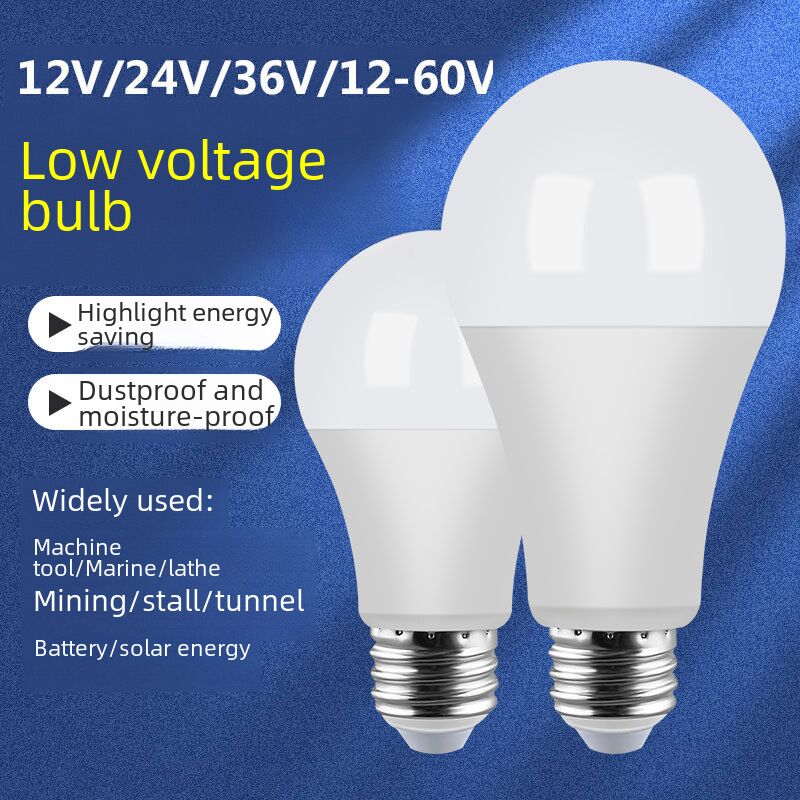 Anuoda низковольтная LED-лампа E27 (AC/DC 5-36 В), для судов, станков и шахт