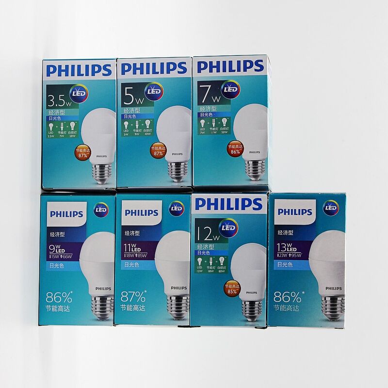 Светодиодная лампа Philips E27/E14, тёплый белый свет, энергосберегающая, повышенной яркости