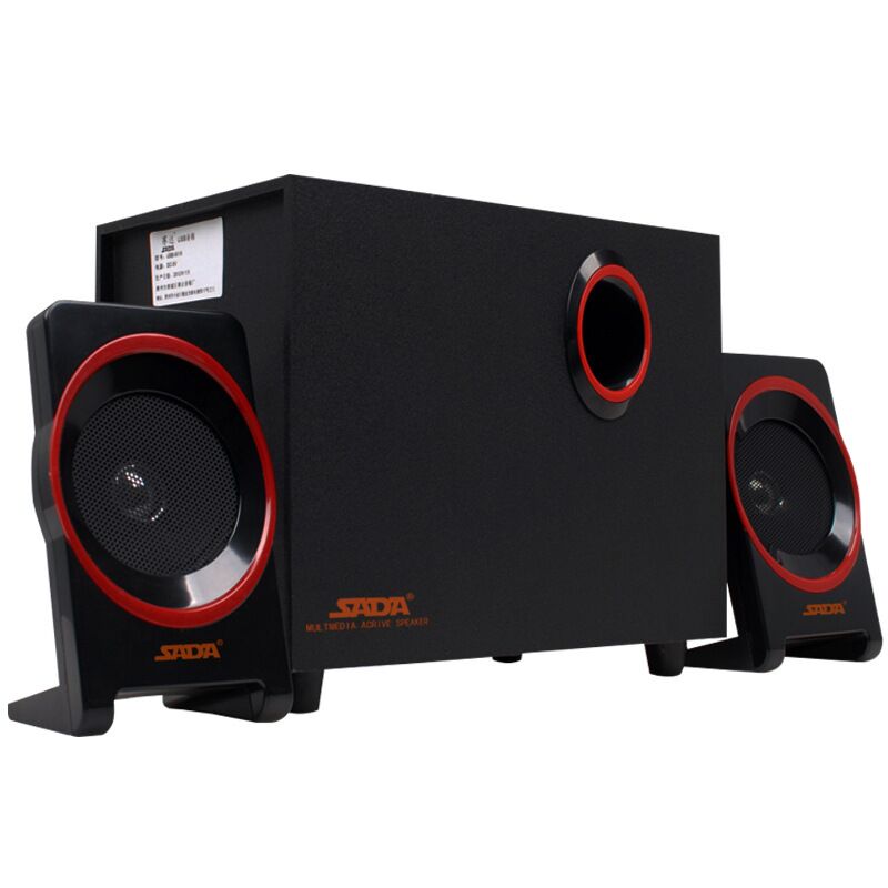 Компьютерные колонки Saida SL-8018, деревянный корпус, система 2.1, проводное и Bluetooth