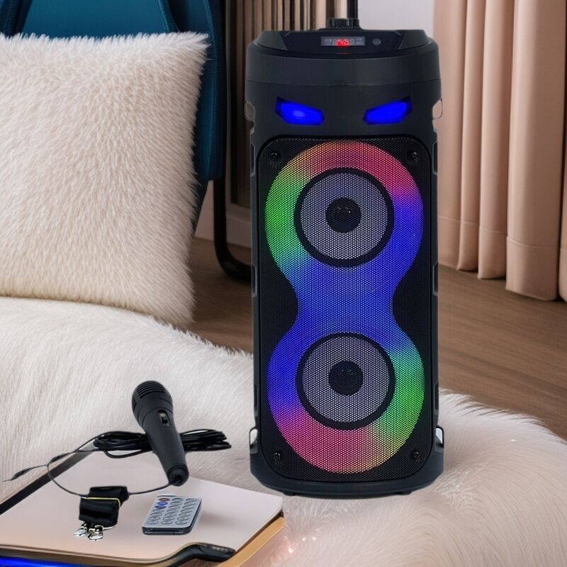 Портативная Bluetooth-колонка ZQS-4239S для уличных танцев с сабвуфером и слотом для карты