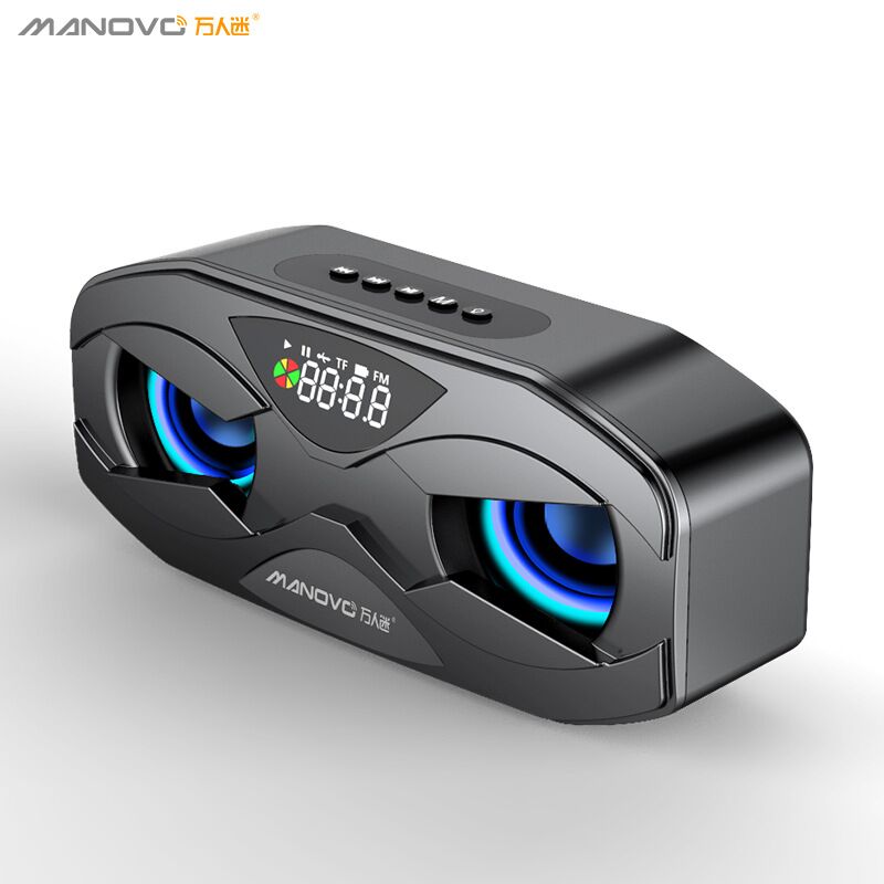 Bluetooth-колонка Manovo M5 с цветной подсветкой и слотом для карты памяти