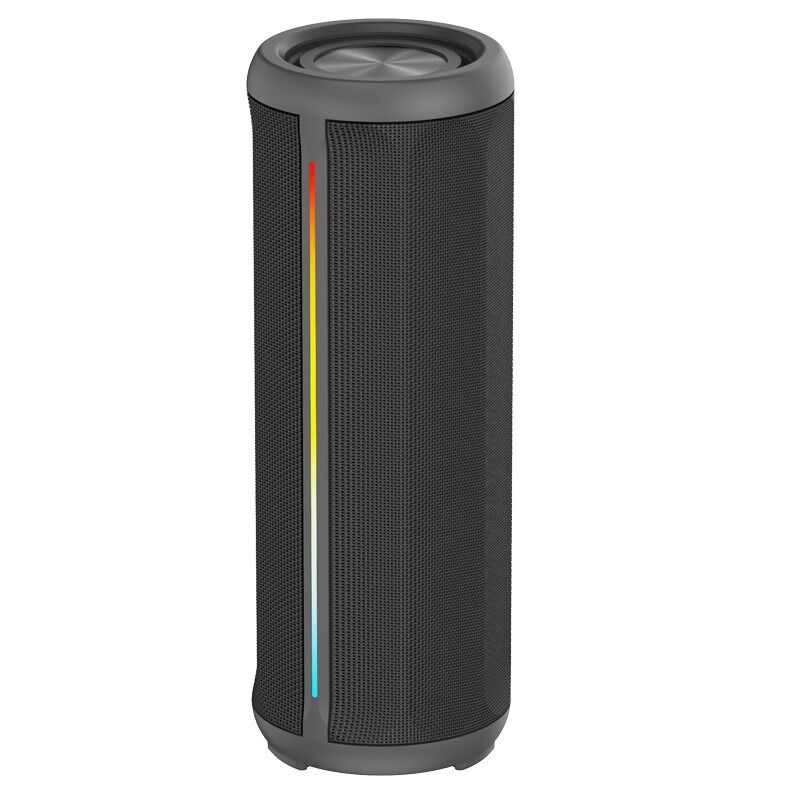 Bluetooth-колонка EBS-618 цилиндрическая, тканевая, влагозащита IPX5, RGB