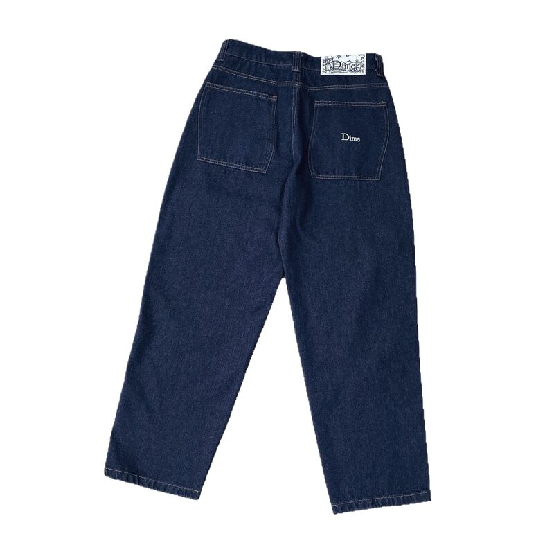 Джинсы Dime Baggy скейтерские, свободный прямой крой, вышивка, низкая посадка