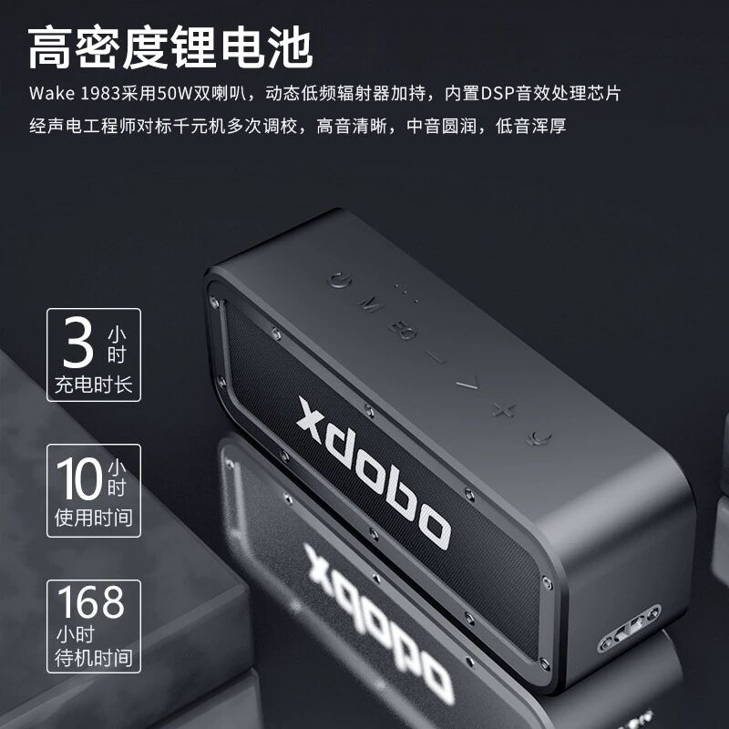 Bluetooth-колонка Xidobao 50 Вт с двумя динамиками для дома, автомобиля и компьютера