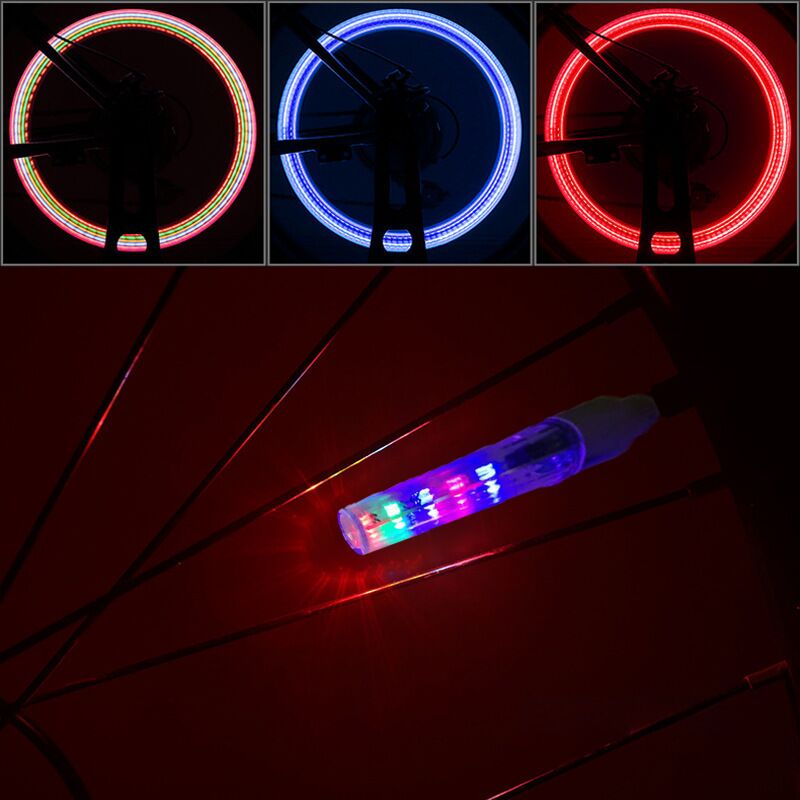 Велосипедный светодиодный фонарь на колесо/ниппель, 5 LED, 8 режимов, для ночной езды