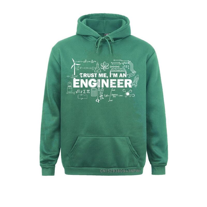 Толстовка Hook On You мужская с капюшоном и принтом Trust Me I Am An Engineer
