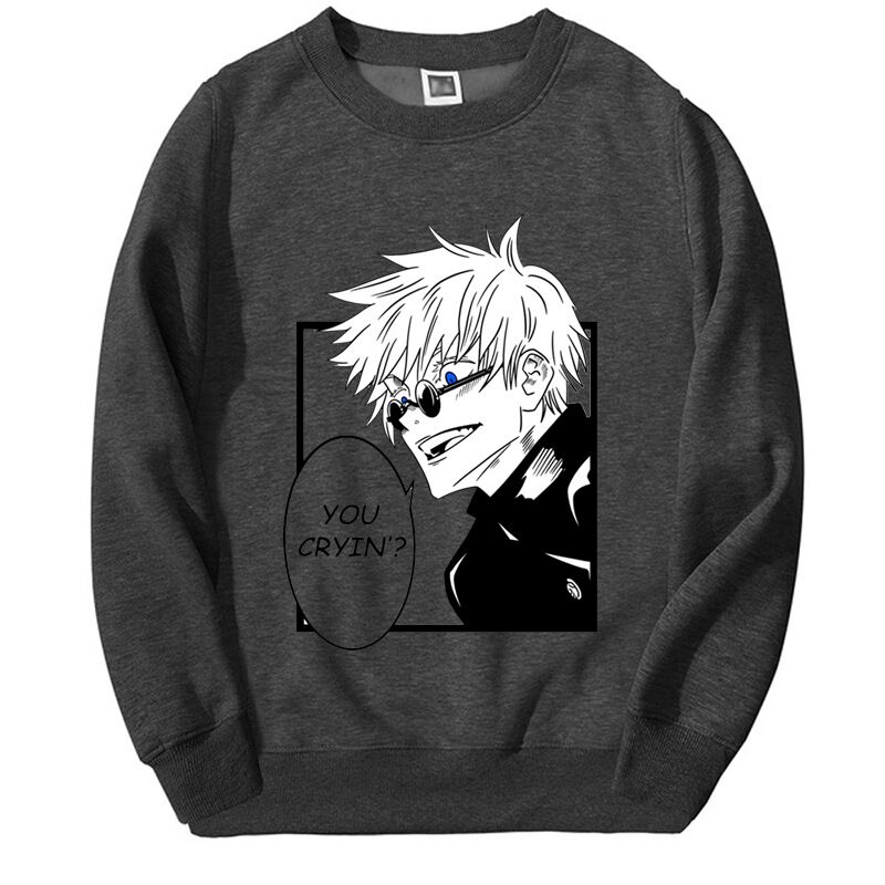 Худи HOOK ON YOU с аниме-принтом Jujutsu Kaisen, свободный крой