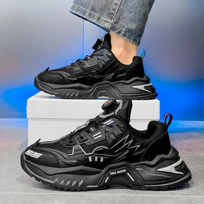 Мужские массивные кроссовки (dad shoes) с поворотной застёжкой-диском