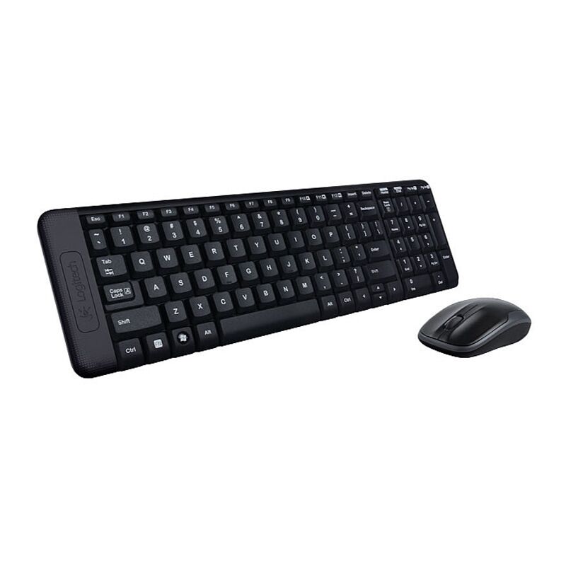 Комплект клавиатуры и мыши Logitech MK220, беспроводной, USB-приёмник, влагозащита, 1000 dpi