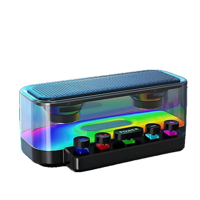 Настольная Bluetooth-колонка Z6 с RGB-подсветкой, двумя динамиками и усиленным басом