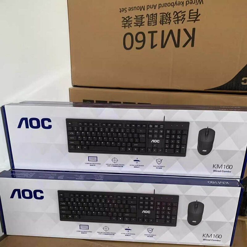 Проводной комплект клавиатура и мышь Xinqidian, USB, для офиса, заводская цена