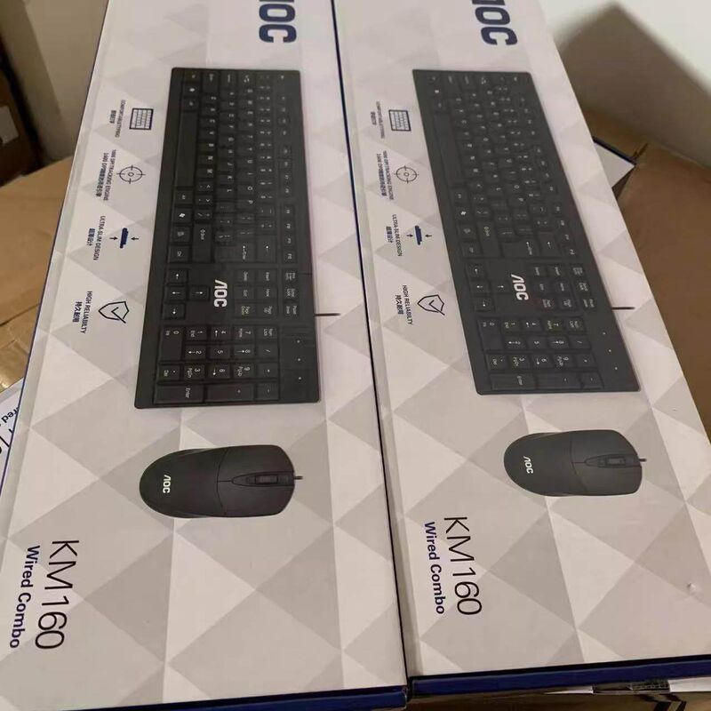 Проводной комплект клавиатура и мышь Xinqidian, USB, для офиса, заводская цена