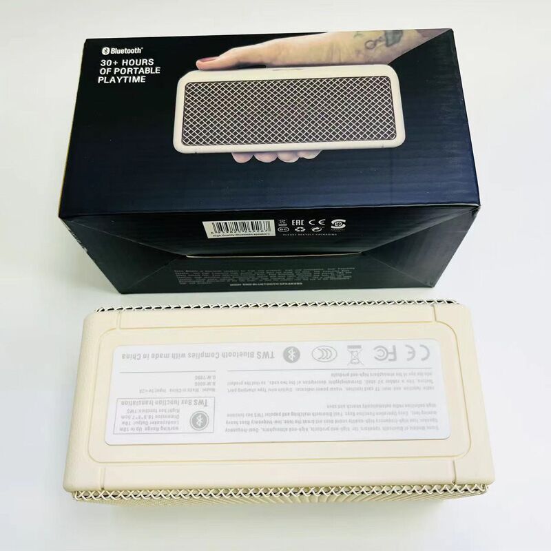 Портативная Bluetooth-колонка в ретро-дизайне, мощный бас, 2 динамика, слот для карты памяти