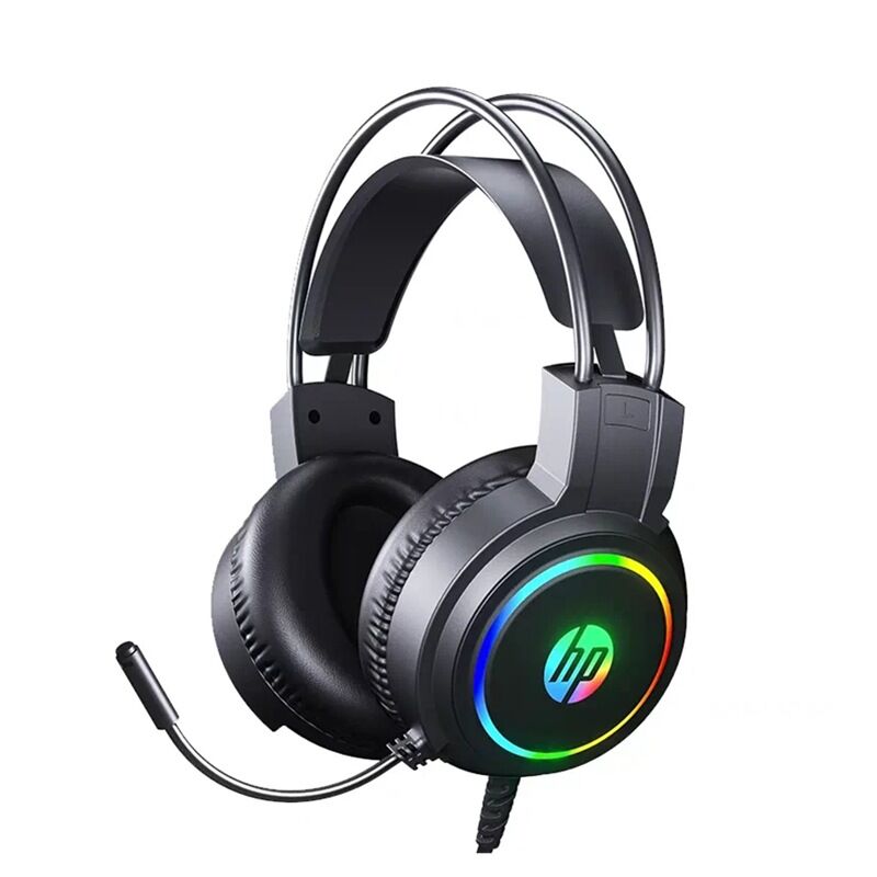 Игровая гарнитура HP H100 для ПК, USB, подсветка, 7.1 виртуальный звук