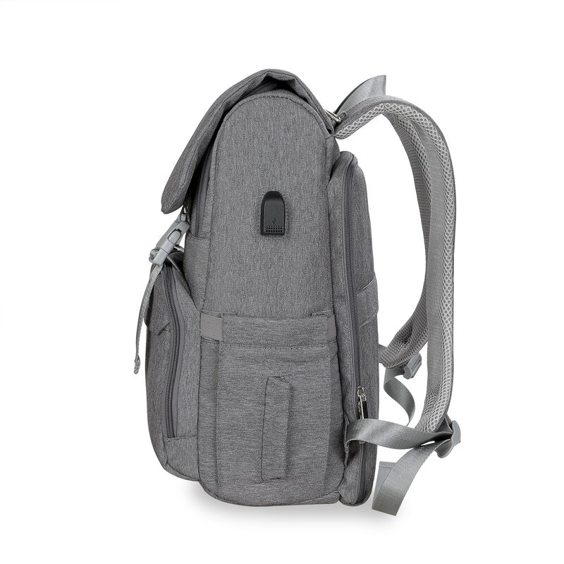 Рюкзак для мамы aboutbaby 1019 с пеленальным ковриком и USB-портом, полиэстер, 26×19×40 см
