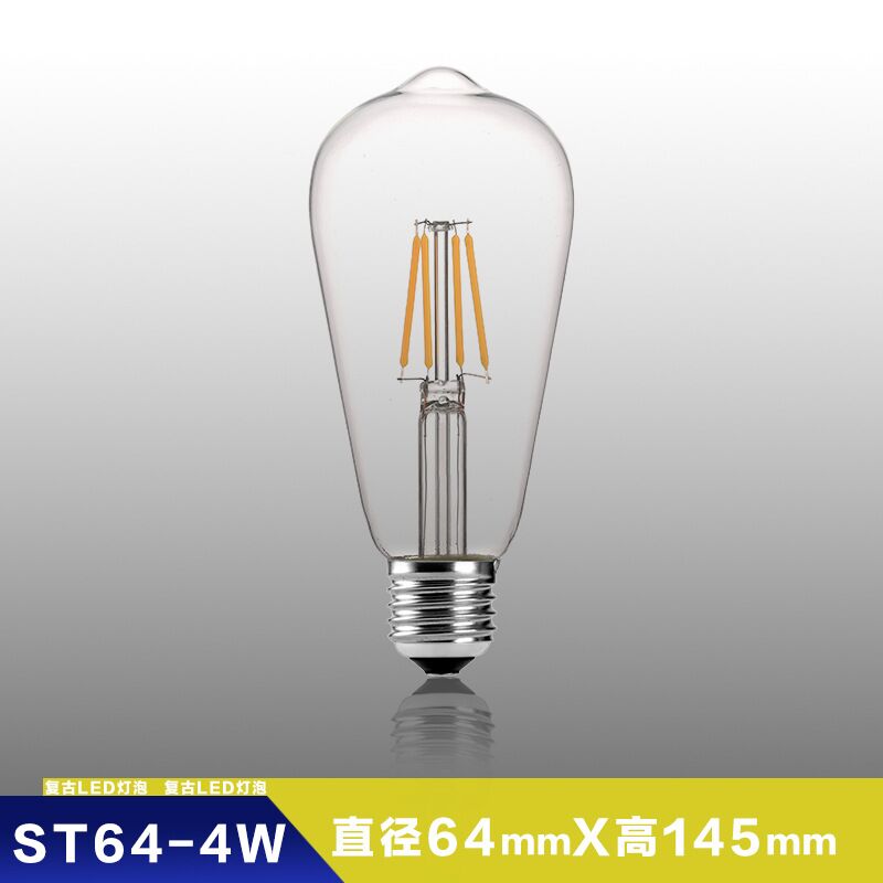 Ретро-лампа Эдисона ST64/G45/A60/G80/G95/T45 напряжение 110-120В, стекло, тёплый свет