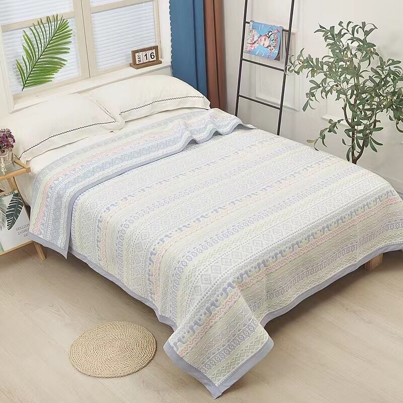 Мягкий коврик из шестислойной марли, 100% хлопок, для взрослых и детей, впитывает пот