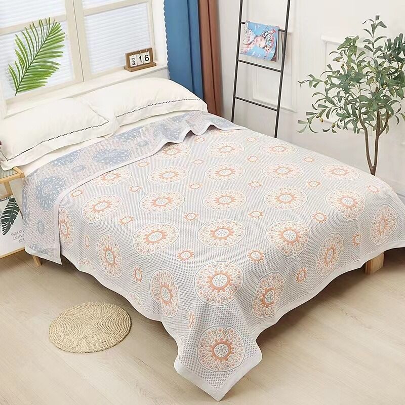 Мягкий коврик из шестислойной марли, 100% хлопок, для взрослых и детей, впитывает пот