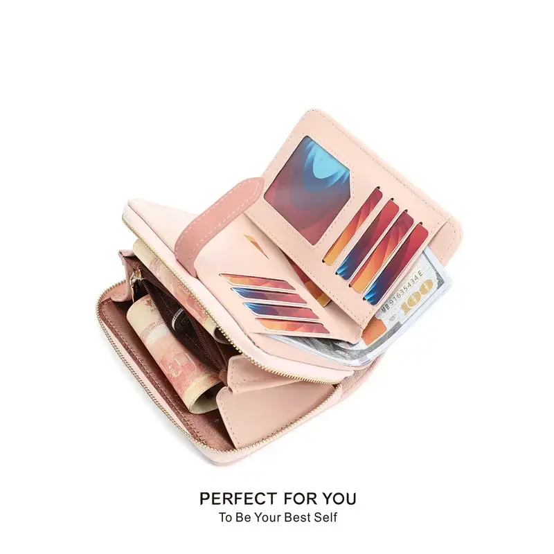Кошелёк женский PERFECT FOR YOU 6408-003, экокожа с фактурой «флотер», много отделений для карт