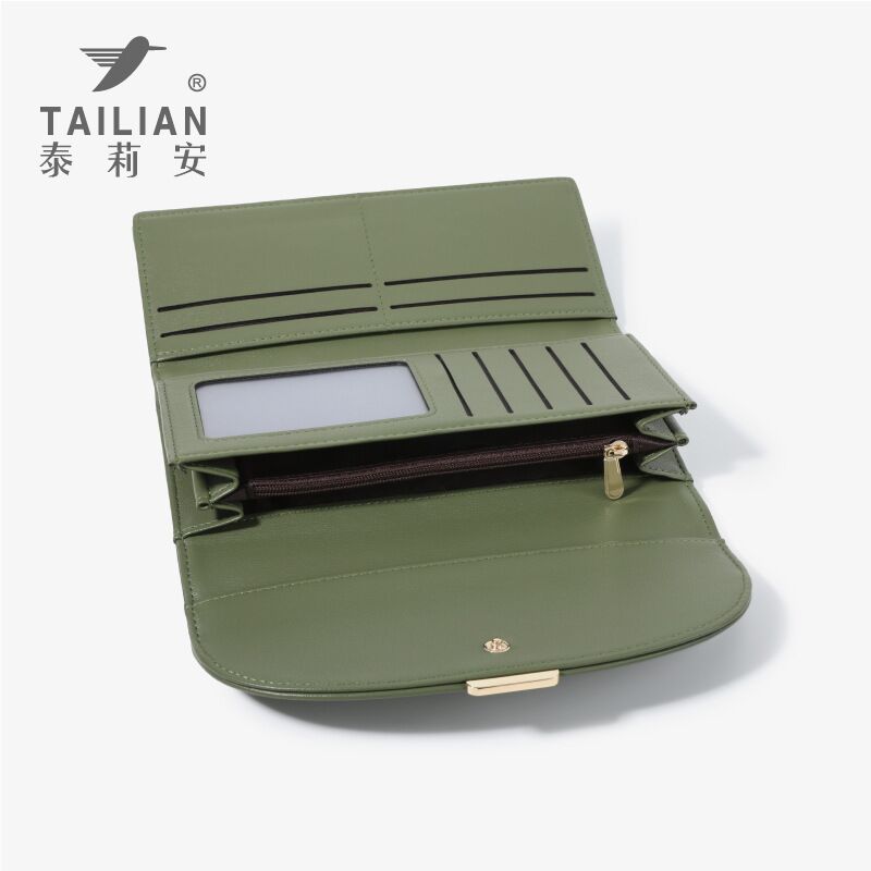 Женский длинный кошелёк Tailian T5601-177, 3 сложения, кошелёк и картхолдер 2 в 1, PU-кожа