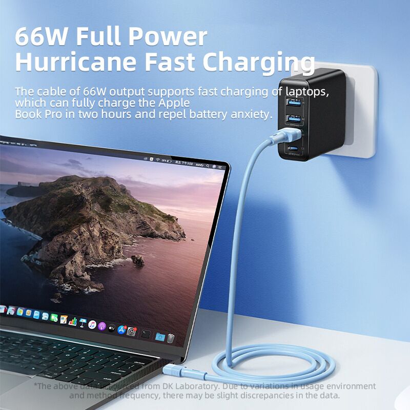 Кабель для зарядки DK OE-010, 1 м, быстрая зарядка до 66 Вт, Type-C / Lightning / Micro USB, 5 цветов