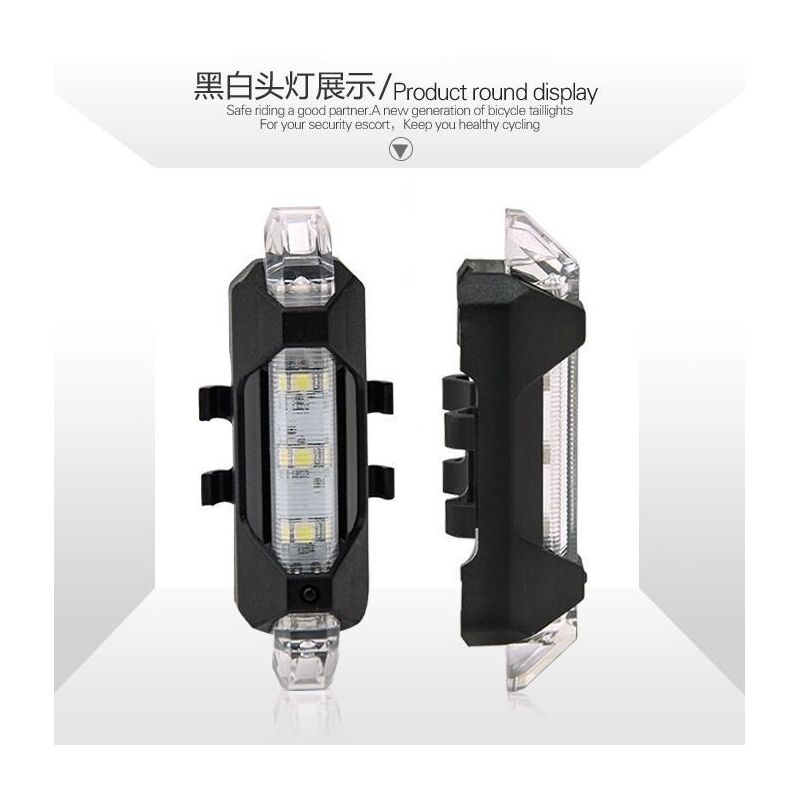 Задний велофонарь Xuqi с зарядкой USB, 4 режима, до 6 ч работы, крепление на подседельный штырь