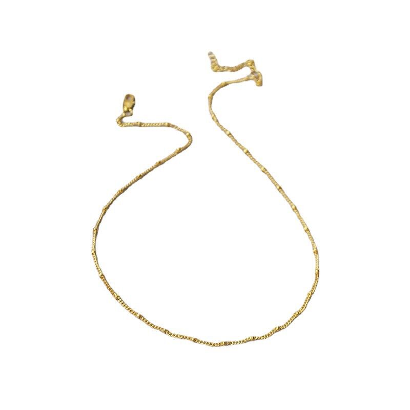 Цепочка на шею Miya Sophia Jewelry из латуни с позолотой 18K, шариковое плетение, 45+5 см