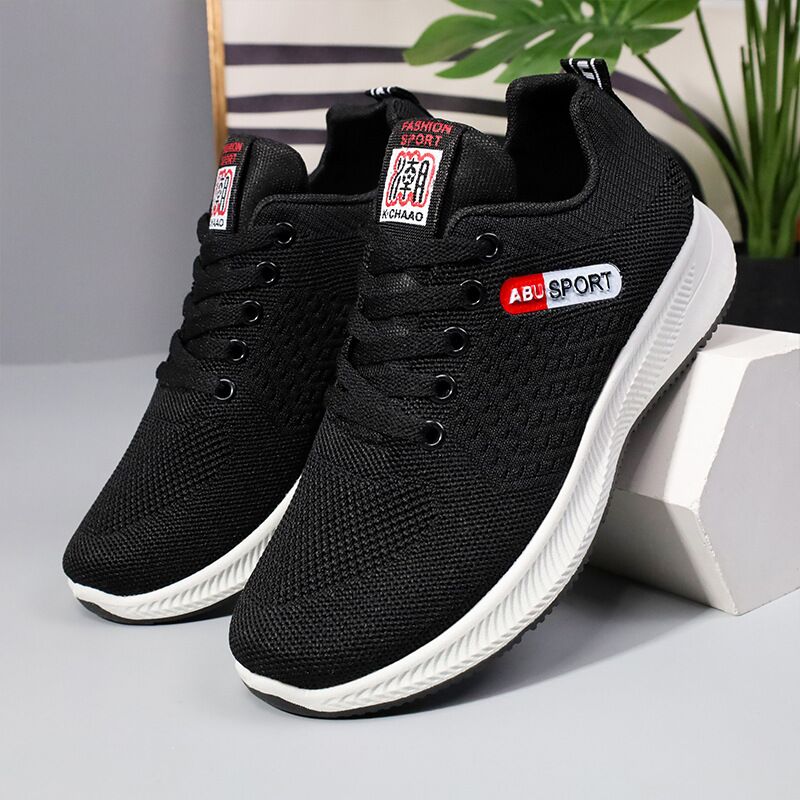 Мужские кроссовки Zouzoukan в стиле dad shoes, вязаный верх, повседневные для прогулок и путешествий
