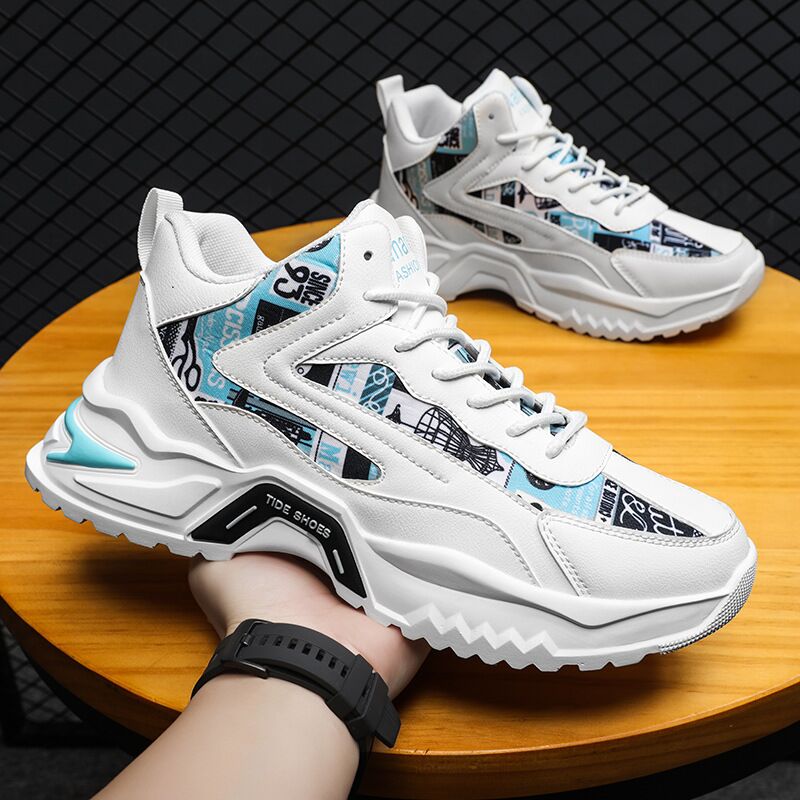 Кроссовки Panda Ningqiao в стиле dad shoes на платформе, верх PU и сетка, подошва MD