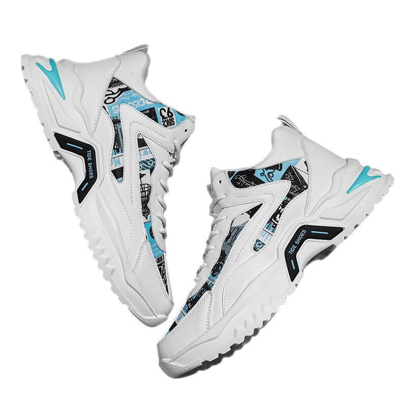 Кроссовки Panda Ningqiao в стиле dad shoes на платформе, верх PU и сетка, подошва MD