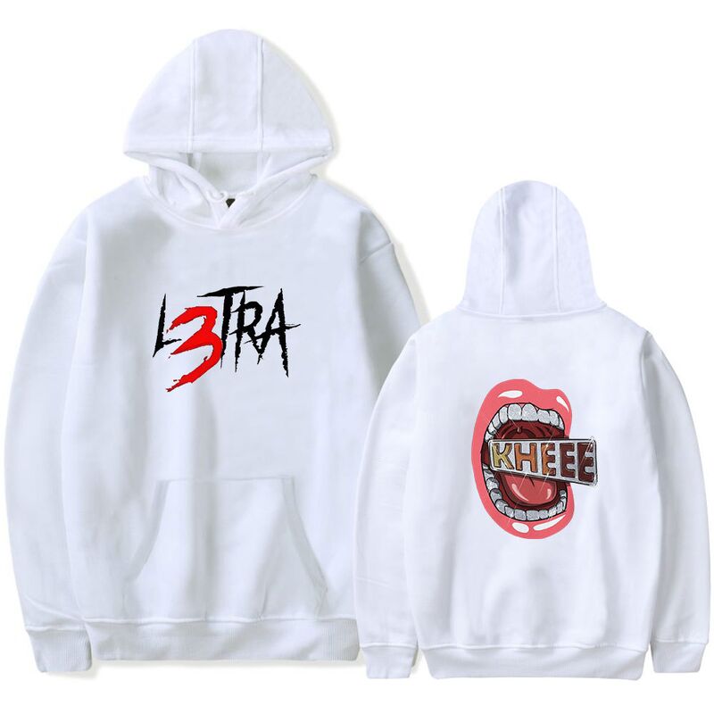 Худи Luar La L Merch L3TRA с принтом, унисекс, свободный крой, полиэстер, размеры S–XXXL