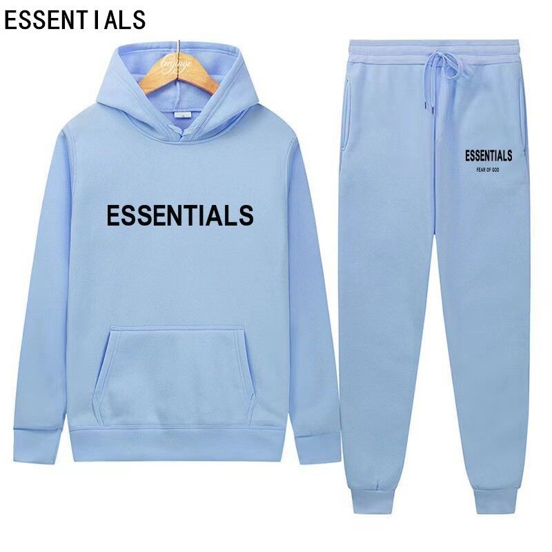 Костюм с худи Fear of God Essentials, с начёсом, парный унисекс, на осень и зиму
