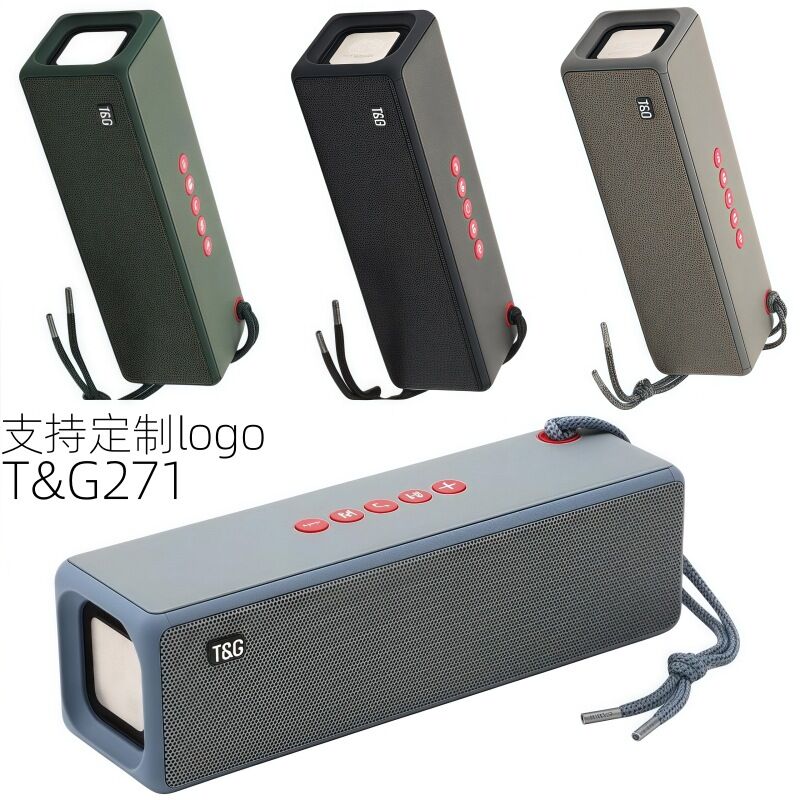 Портативная Bluetooth-колонка TG TG271 с ручкой, 2 динамика, Bluetooth 5.3, громкая связь