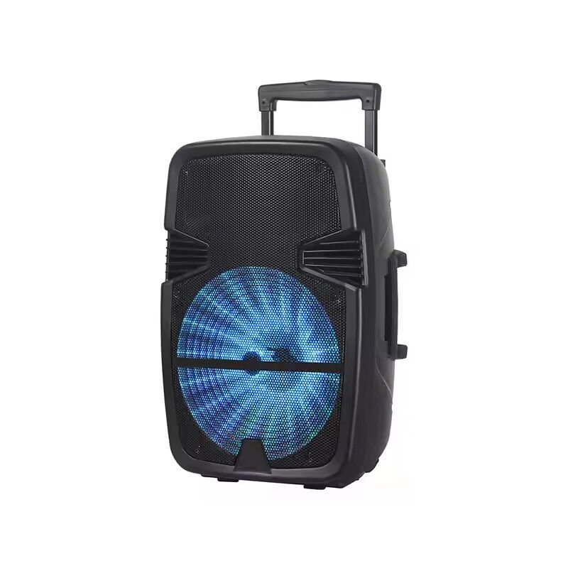 Колонка-тележка NDR-A15 с 15" динамиком, 40 Вт, Bluetooth, беспроводной микрофон, RGB-подсветка