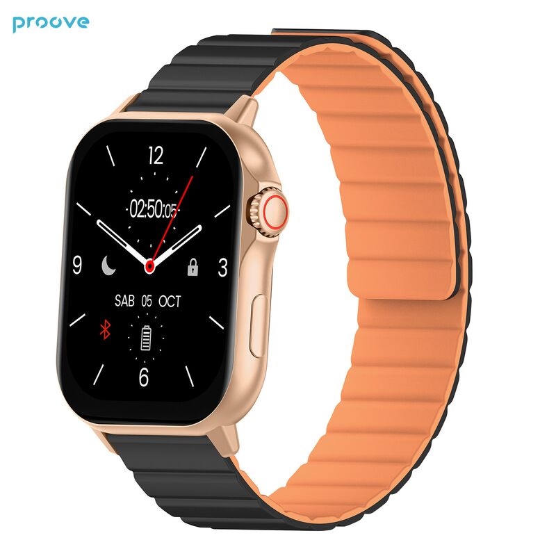 Смарт-часы Proove Humble с AMOLED-экраном 2,04", Bluetooth-звонками, пульсом, давлением и SpO2