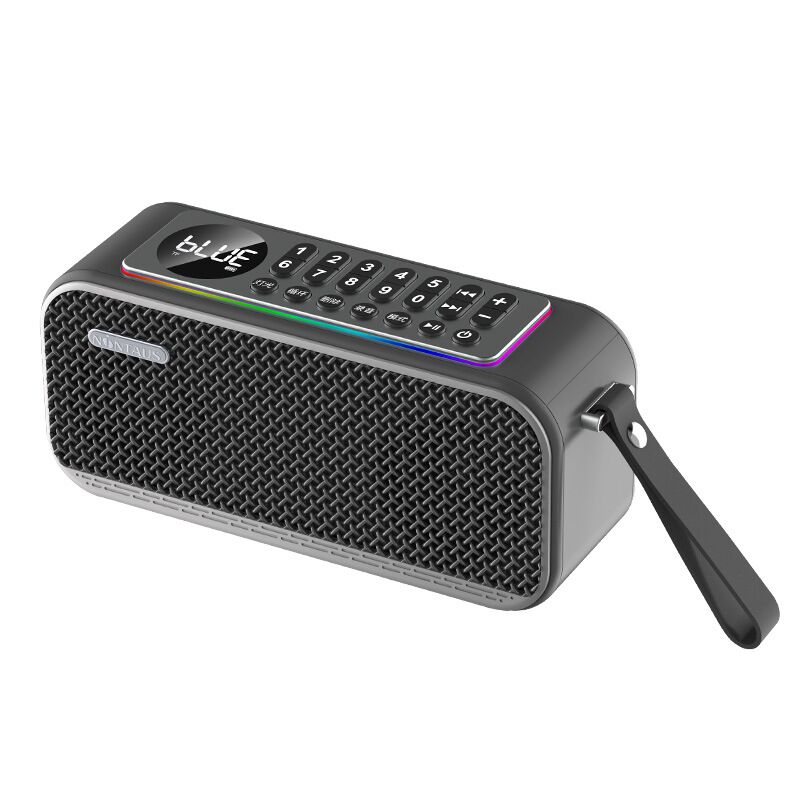 Bluetooth-колонка Jinzheng JZ35 с двумя динамиками, усиленный бас, защита IPX7, подсветка