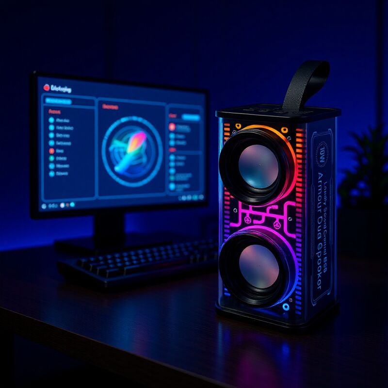 Bluetooth-колонка Yikangde ST-229 в стиле «меха», 2 динамика, FM-радио, слот TF, аккумулятор 1000–1200 мА·ч