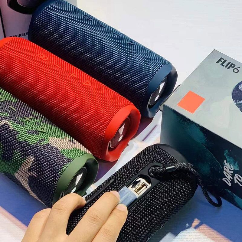 Портативная Bluetooth-колонка Flip6, 10 Вт, Bluetooth 5.3, два динамика, усиленный бас