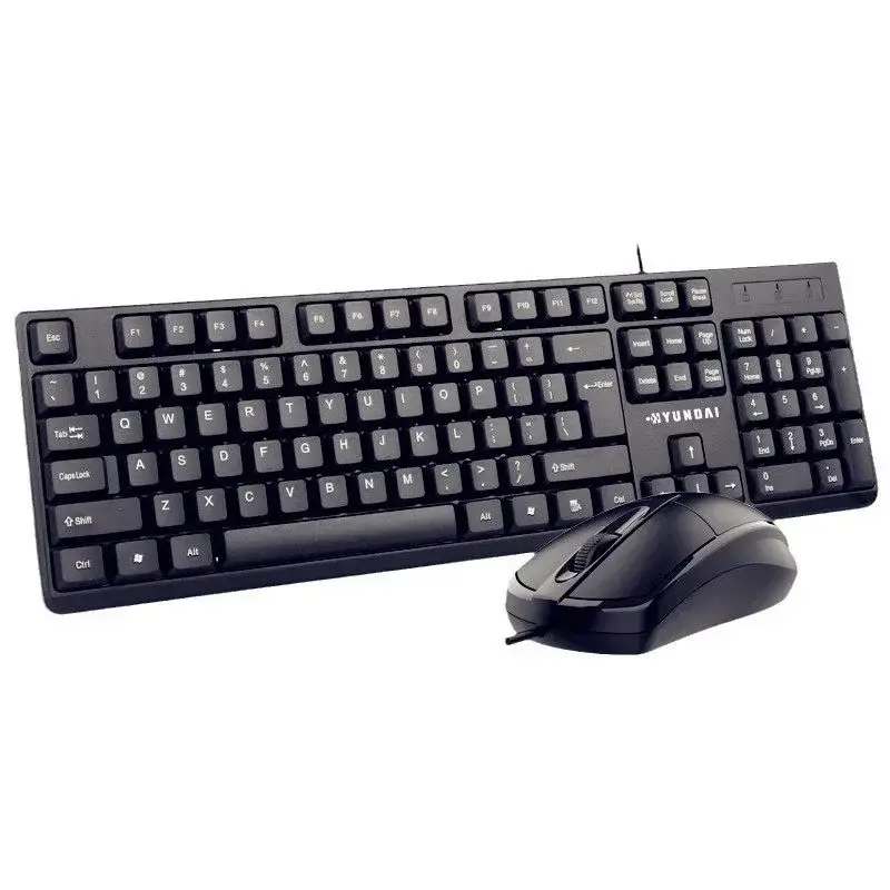 Проводной комплект клавиатура и мышь LIMEIDE T15 USB для дома и офиса, защита от брызг